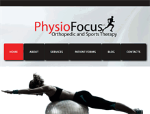 Tablet Screenshot of physiofocuspt.com